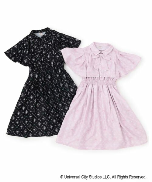 mezzo piano junior / メゾピアノジュニア ミニ丈・ひざ丈ワンピース | 【WICKED】総柄ワンピース | 詳細9