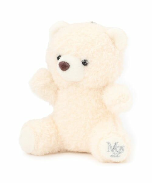 mezzo piano junior / メゾピアノジュニア チャーム | チェーンつきふわふわくまちゃんチャーム（アイボリー）