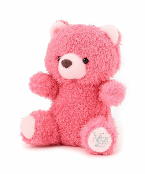 mezzo piano junior / メゾピアノジュニア チャーム | チェーンつきふわふわくまちゃんチャーム（チェリー ピンク）