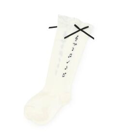 mezzo piano junior / メゾピアノジュニア ソックス | 音符＆リボンハイソックス♪