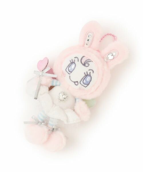 mezzo piano junior / メゾピアノジュニア チャーム | エンジェルベリエちゃん キラキラぬいぐるみチャーム（ピンク）