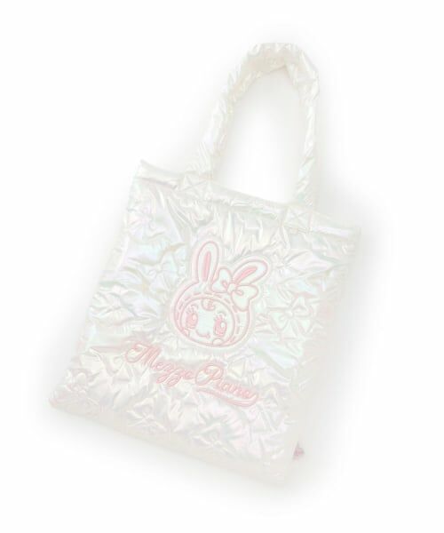 mezzo piano junior / メゾピアノジュニア トートバッグ | ベリエちゃん キラキラキルティングバッグ（オフ ホワイト）