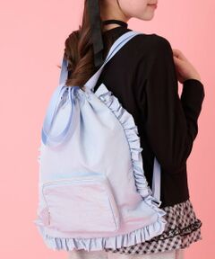 mezzo piano junior / メゾピアノジュニア リュック・バックパック | 【A4対応・撥水】キラキラロゴナップサック