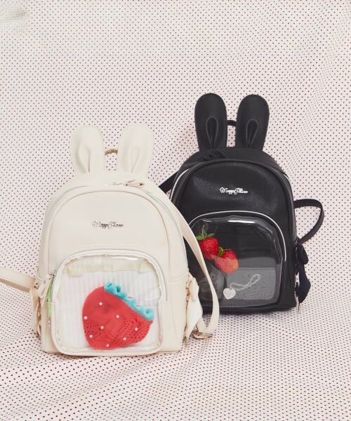 mezzo piano junior / メゾピアノジュニア リュック・バックパック | うさ耳レースアップ合皮リュック | 詳細17