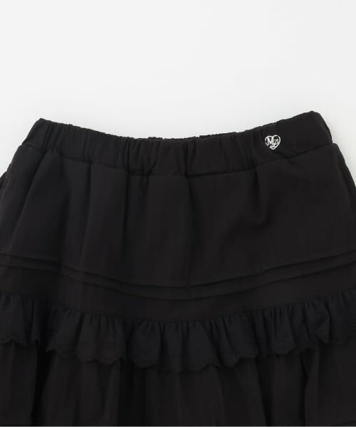 mezzo piano junior / メゾピアノジュニア ショート・ハーフ・半端丈パンツ | 【人気商品再入荷】【直営店で取り扱い無し】リボンレースティアードスカパン | 詳細2