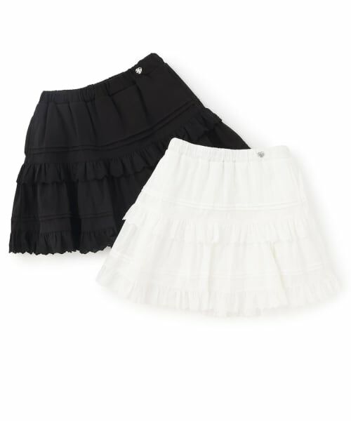 mezzo piano junior / メゾピアノジュニア ショート・ハーフ・半端丈パンツ | 【人気商品再入荷】【直営店で取り扱い無し】リボンレースティアードスカパン | 詳細9