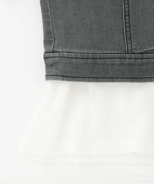 mezzo piano junior / メゾピアノジュニア その他トップス | 【人気商品再入荷】【直営店で取り扱い無し】デニムビスチェ＆レース半袖Tシャツセット | 詳細5