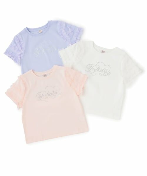 mezzo piano junior / メゾピアノジュニア Tシャツ | ☆彡袖チュールフリル半袖Tシャツ | 詳細6