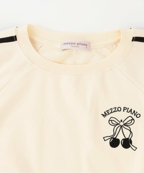mezzo piano junior / メゾピアノジュニア Tシャツ | ☆彡サイドラインバルーン袖Tシャツ＆タンクトップセット | 詳細3