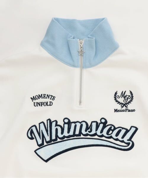 mezzo piano junior / メゾピアノジュニア Tシャツ | 【人気商品再入荷】【直営店で取り扱い無し】ハーフジップTシャツ | 詳細2
