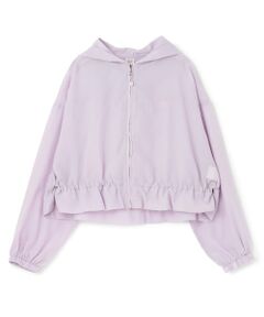 mezzo piano junior / メゾピアノジュニア パーカー | 【人気商品再入荷】【直営店で取り扱い無し】【接触冷感・UVカット】シアーショートパーカ