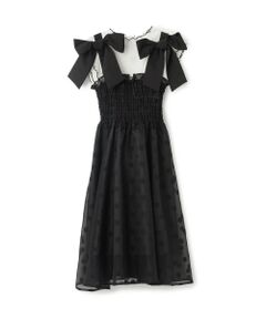 mezzo piano junior / メゾピアノジュニア ミニ丈・ひざ丈ワンピース | 【人気商品再入荷】【直営店で取り扱い無し】ショルダーリボンジャンスカ＆メローインナーセット