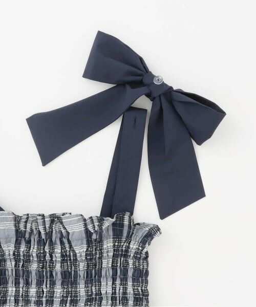 mezzo piano junior / メゾピアノジュニア ミニ丈・ひざ丈ワンピース | 【人気商品再入荷】【直営店で取り扱い無し】ショルダーリボンジャンスカ＆メローインナーセット | 詳細4
