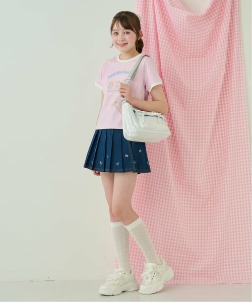 mezzo piano junior / メゾピアノジュニア ショート・ハーフ・半端丈パンツ | リボン刺しゅう入りラッププリーツショートパンツ | 詳細19