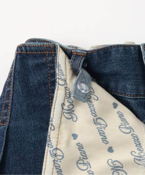 mezzo piano junior / メゾピアノジュニア ショート・ハーフ・半端丈パンツ | リボン刺しゅう入りラッププリーツショートパンツ | 詳細5