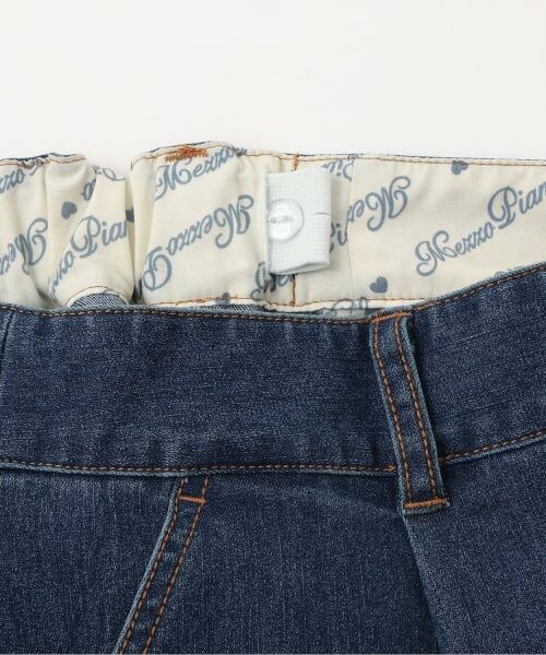 mezzo piano junior / メゾピアノジュニア ショート・ハーフ・半端丈パンツ | リボン刺しゅう入りラッププリーツショートパンツ | 詳細8