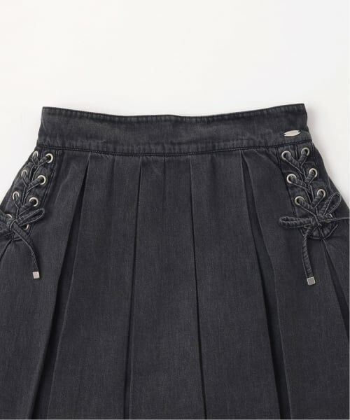 mezzo piano junior / メゾピアノジュニア ショート・ハーフ・半端丈パンツ | レースアップボックスプリーツスカパン | 詳細2