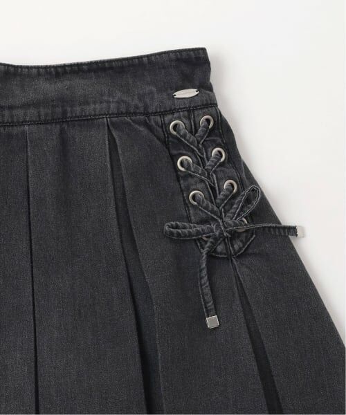 mezzo piano junior / メゾピアノジュニア ショート・ハーフ・半端丈パンツ | レースアップボックスプリーツスカパン | 詳細4