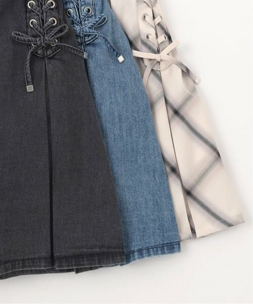 mezzo piano junior / メゾピアノジュニア ショート・ハーフ・半端丈パンツ | レースアップボックスプリーツスカパン | 詳細6