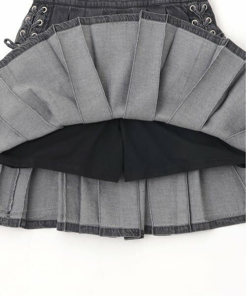 mezzo piano junior / メゾピアノジュニア ショート・ハーフ・半端丈パンツ | レースアップボックスプリーツスカパン | 詳細7