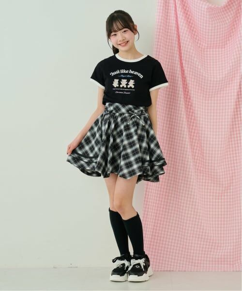 mezzo piano junior / メゾピアノジュニア Tシャツ | 【接触冷感】エンジェルベアリンガーTシャツ | 詳細13