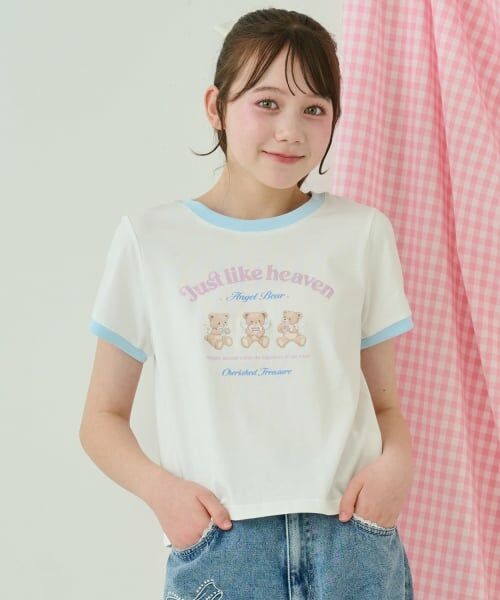 mezzo piano junior / メゾピアノジュニア Tシャツ | 【接触冷感】エンジェルベアリンガーTシャツ | 詳細16