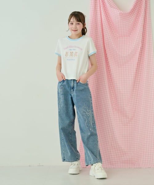 mezzo piano junior / メゾピアノジュニア Tシャツ | 【接触冷感】エンジェルベアリンガーTシャツ | 詳細17