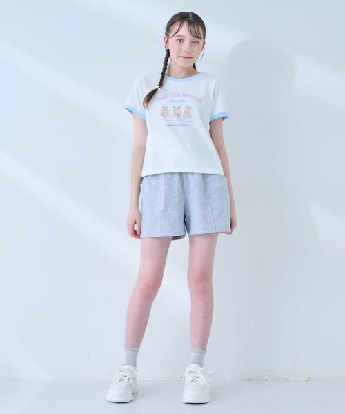 mezzo piano junior / メゾピアノジュニア Tシャツ | 【接触冷感】エンジェルベアリンガーTシャツ | 詳細18