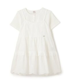 mezzo piano junior / メゾピアノジュニア その他トップス | リボンレースチュニック＆【接触冷感】Tシャツセット