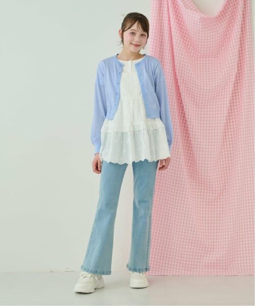 mezzo piano junior / メゾピアノジュニア その他トップス | リボンレースチュニック&【接触冷感】Tシャツセット | 詳細13