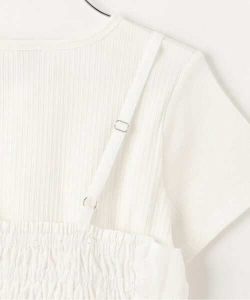 mezzo piano junior / メゾピアノジュニア その他トップス | リボンレースチュニック＆【接触冷感】Tシャツセット | 詳細8