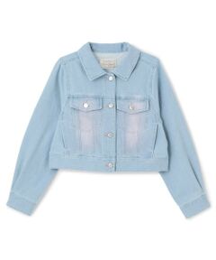 mezzo piano junior / メゾピアノジュニア ブルゾン | ふわっとスプレーライトデニムジャケット
