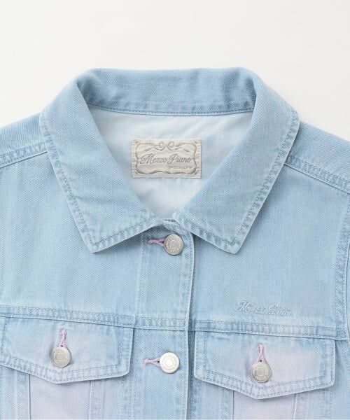 mezzo piano junior / メゾピアノジュニア ブルゾン | ふわっとスプレーライトデニムジャケット | 詳細2