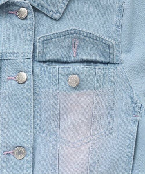 mezzo piano junior / メゾピアノジュニア ブルゾン | ふわっとスプレーライトデニムジャケット | 詳細3