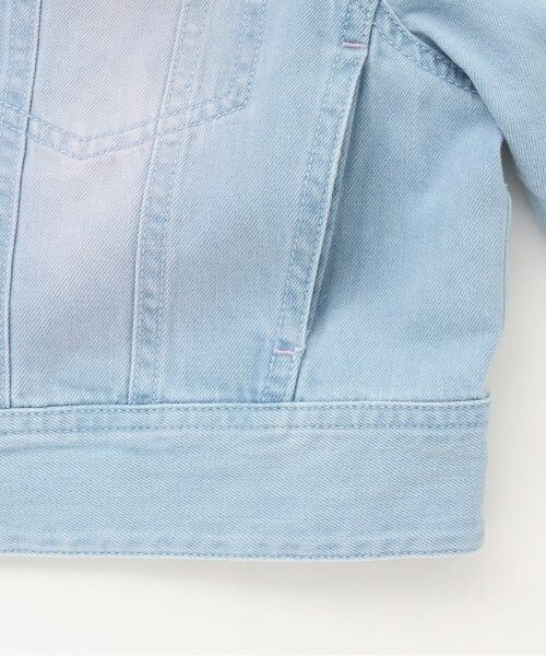 mezzo piano junior / メゾピアノジュニア ブルゾン | ふわっとスプレーライトデニムジャケット | 詳細4