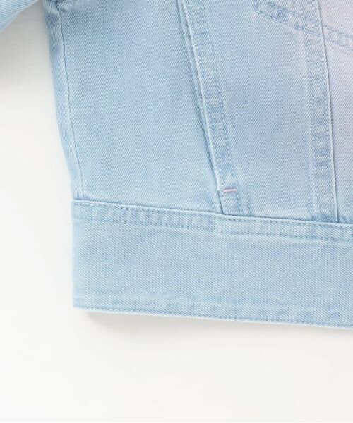 mezzo piano junior / メゾピアノジュニア ブルゾン | ふわっとスプレーライトデニムジャケット | 詳細6