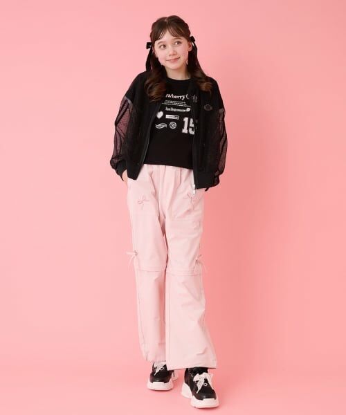 mezzo piano junior / メゾピアノジュニア ブルゾン | ラメメッシュブルゾン | 詳細10