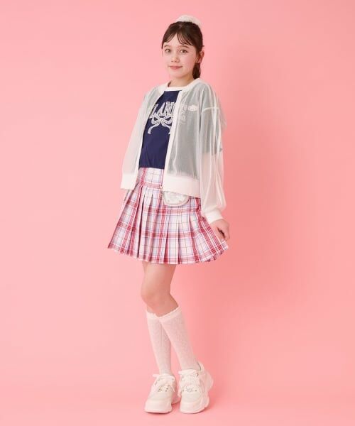 mezzo piano junior / メゾピアノジュニア ブルゾン | ラメメッシュブルゾン | 詳細11