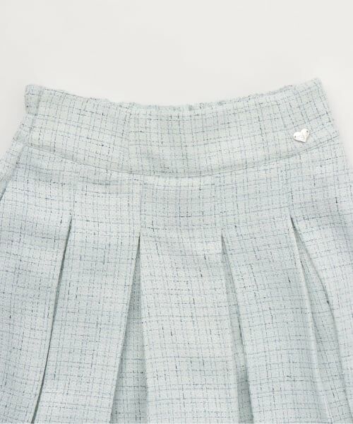 mezzo piano junior / メゾピアノジュニア ショート・ハーフ・半端丈パンツ | ラメツイードタックフレアショートパンツ♪ | 詳細2