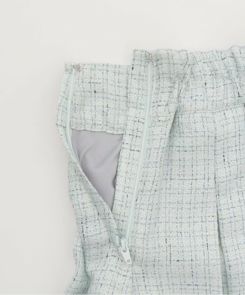 mezzo piano junior / メゾピアノジュニア ショート・ハーフ・半端丈パンツ | ラメツイードタックフレアショートパンツ♪ | 詳細3