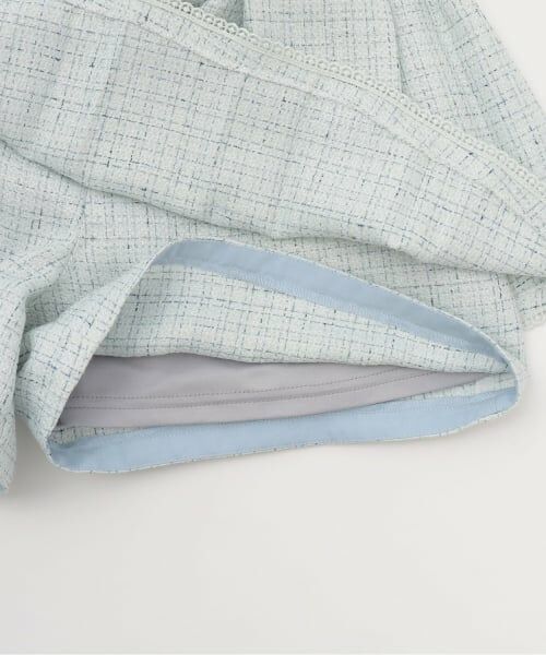 mezzo piano junior / メゾピアノジュニア ショート・ハーフ・半端丈パンツ | ラメツイードタックフレアショートパンツ♪ | 詳細8