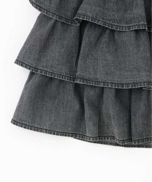 mezzo piano junior / メゾピアノジュニア ショート・ハーフ・半端丈パンツ | ハートバックルベルトつきティアードスカパン | 詳細4