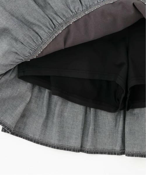 mezzo piano junior / メゾピアノジュニア ショート・ハーフ・半端丈パンツ | ハートバックルベルトつきティアードスカパン | 詳細5