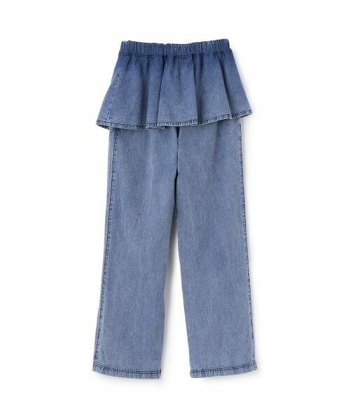 mezzo piano junior / メゾピアノジュニア その他パンツ | 【接触冷感】ペプラムつきイージーパンツ | 詳細1