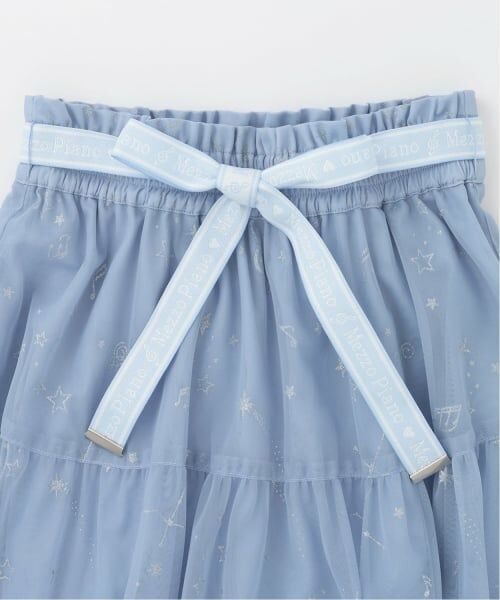 mezzo piano junior / メゾピアノジュニア ミニ・ひざ丈スカート | ラメプリントチュールスカート♪ | 詳細2