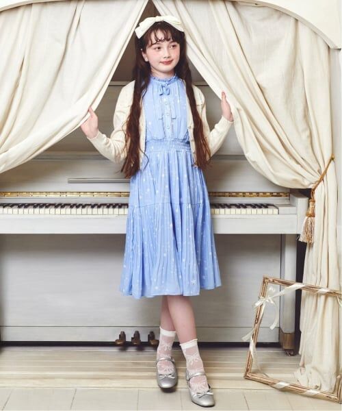 mezzo piano junior / メゾピアノジュニア カーディガン・ボレロ | 透かし柄ラインストーンボタンカーディガン♪ | 詳細10