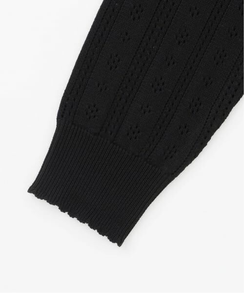 mezzo piano junior / メゾピアノジュニア カーディガン・ボレロ | 透かし柄ラインストーンボタンカーディガン♪ | 詳細3