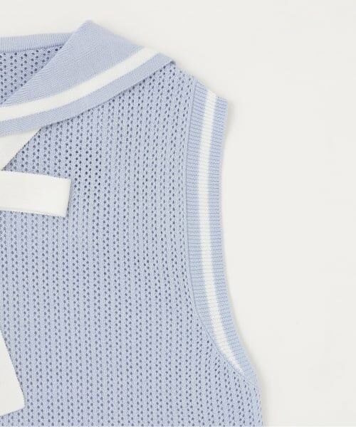 mezzo piano junior / メゾピアノジュニア ニット・セーター | メッシュセーラーベスト＆Tシャツセット | 詳細10