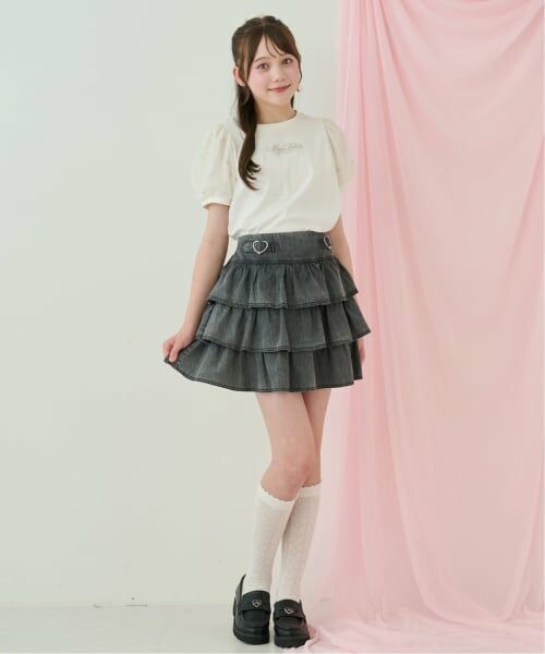 mezzo piano junior / メゾピアノジュニア Tシャツ | 【接触冷感】袖パフチュールTシャツ♪ | 詳細11