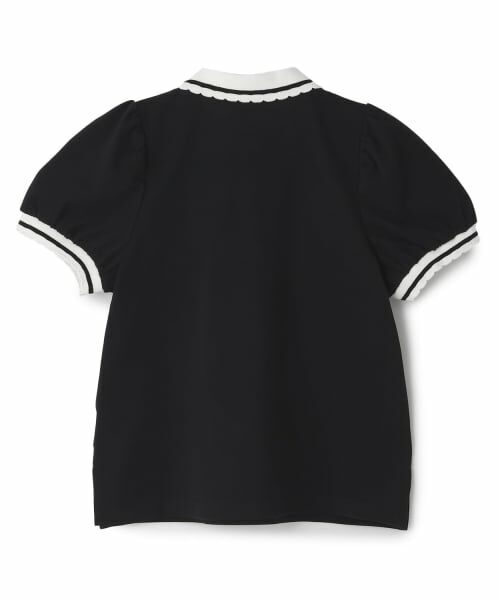 mezzo piano junior / メゾピアノジュニア ポロシャツ | 【吸水速乾・接触冷感】袖パフポロシャツ | 詳細1